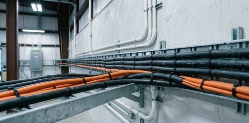 Kable elektryczne różnych przekrojów